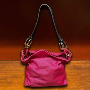 JPK Paris 75 Pink Canvas Handbag w/Floral Print Lining